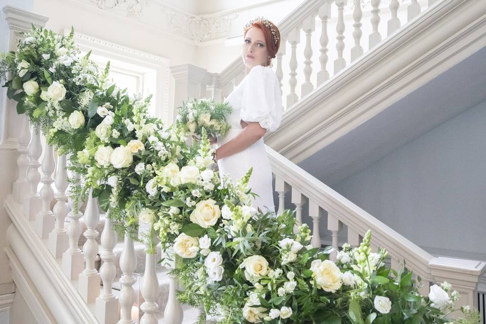 Stairs florals