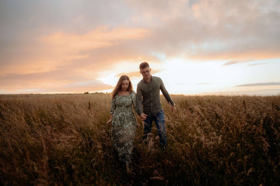 Couple at the golden hour