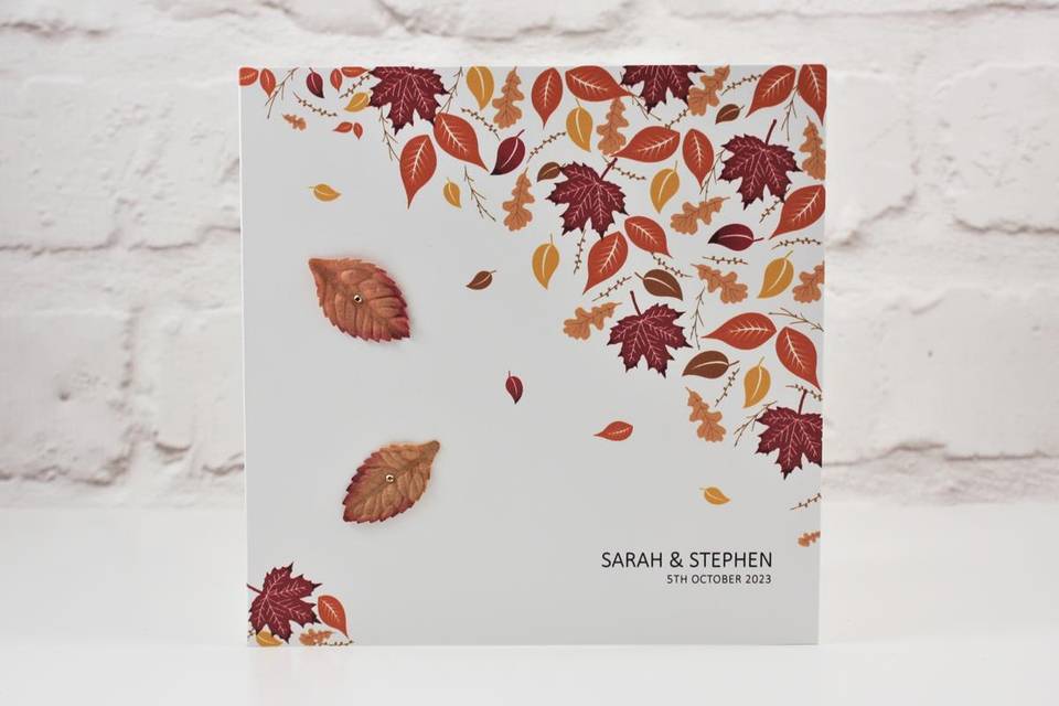 Autumn Fall Folded Invitation