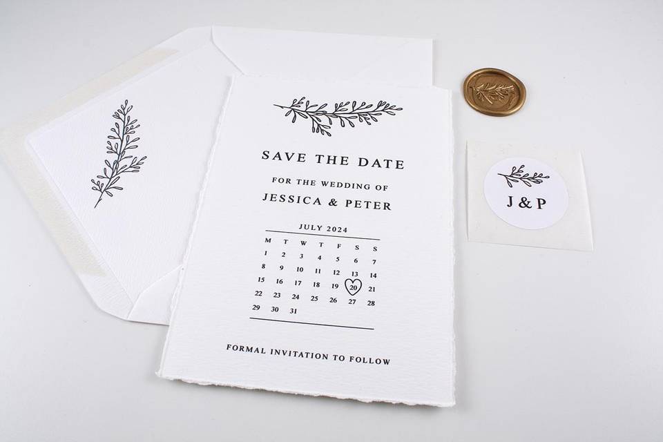 Luxe Save the Date Card