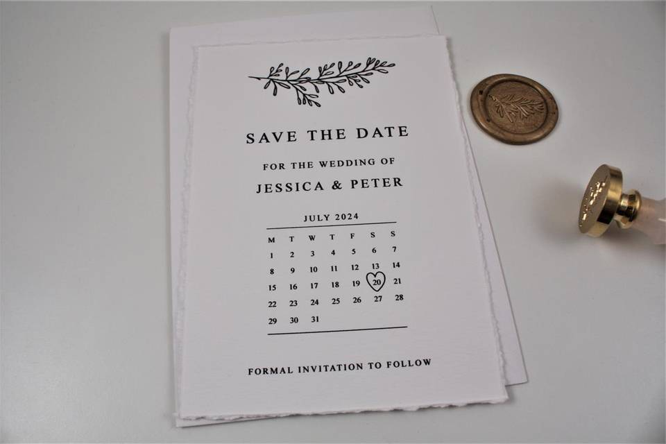 Luxe Save the Date Card