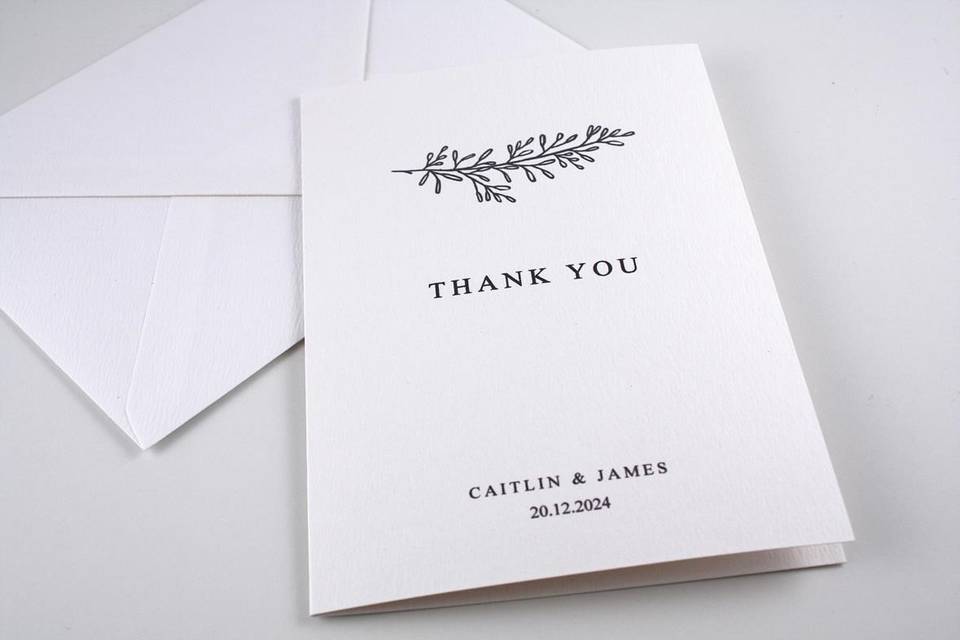 Luxe Thank You Card