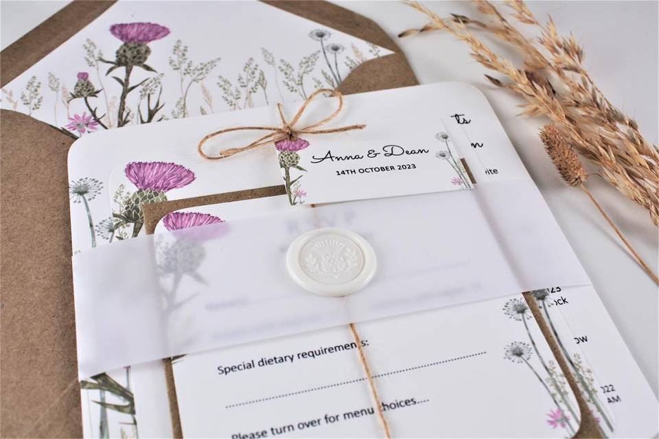 Bee Invited Wedding Stationery