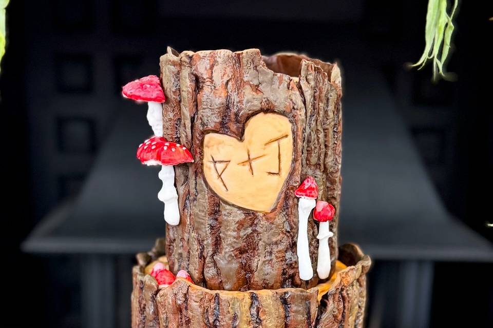 Two tier vegan fondant