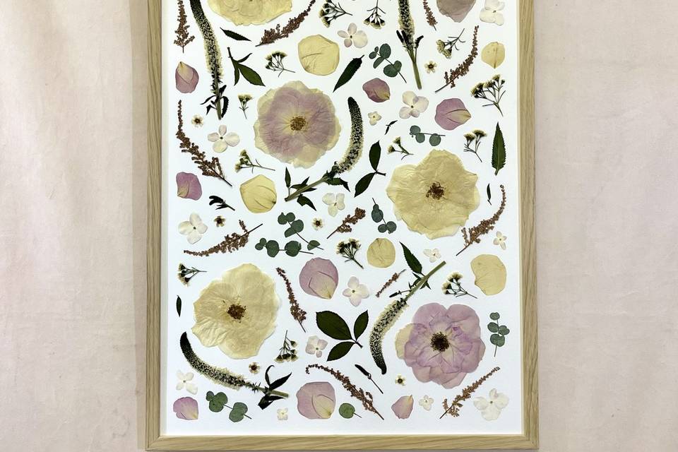A2 pressed bouquet