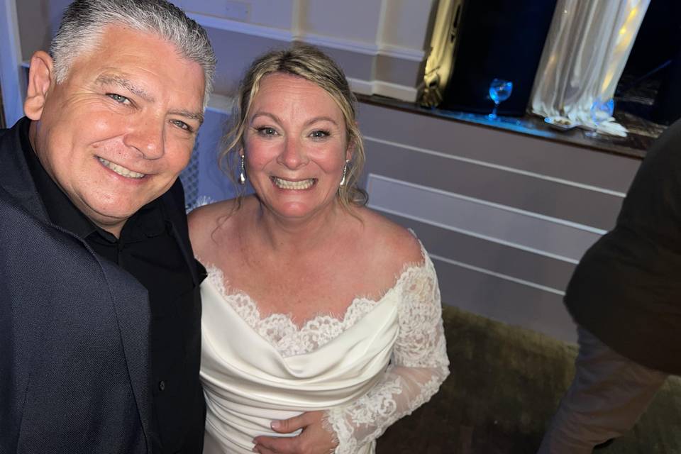 Bride so happy