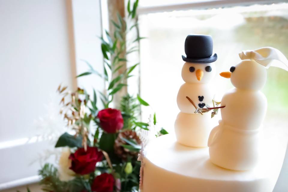 Snowman cake 2