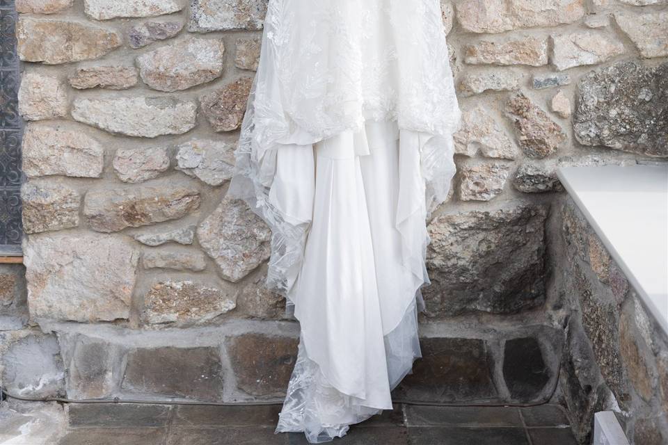 Dress hanging up