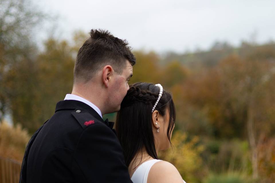 Couple taking in the scenery