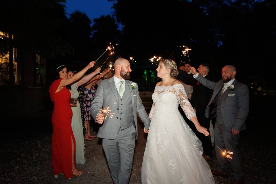 The sparkler exit