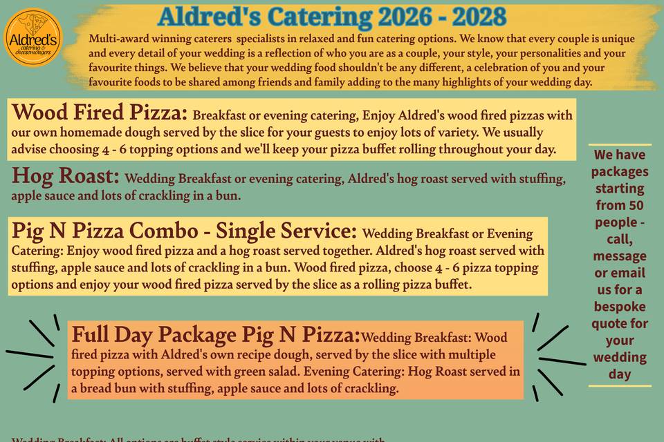 Catering options
