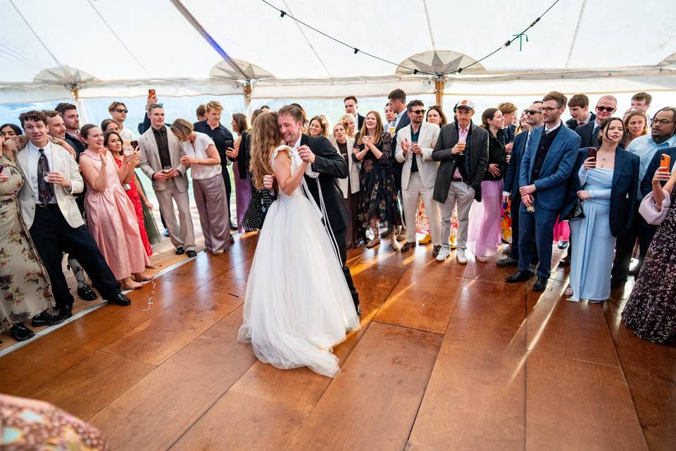 Happy bride