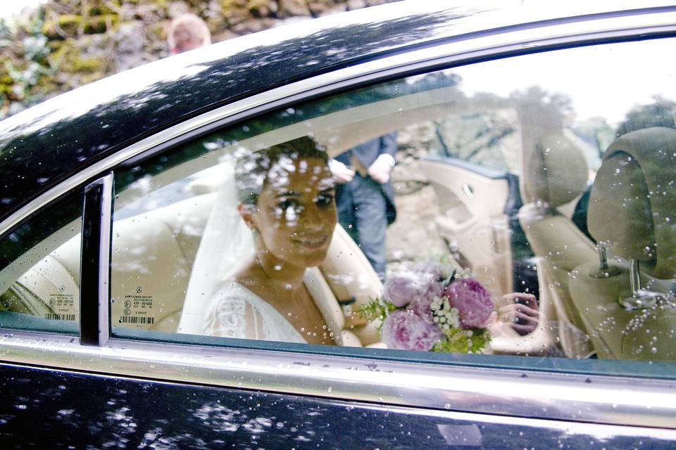 The bride arrival