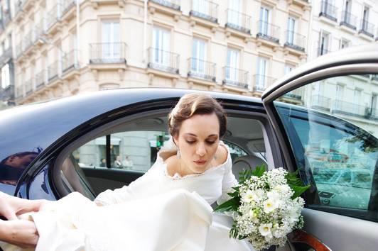 The bride arrival