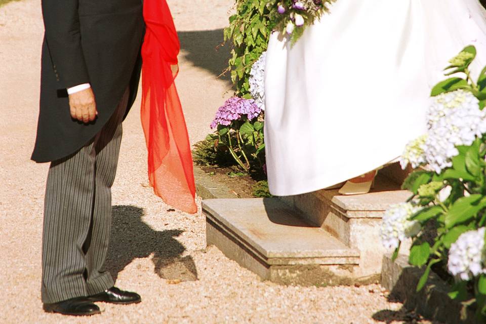 The bride arrival