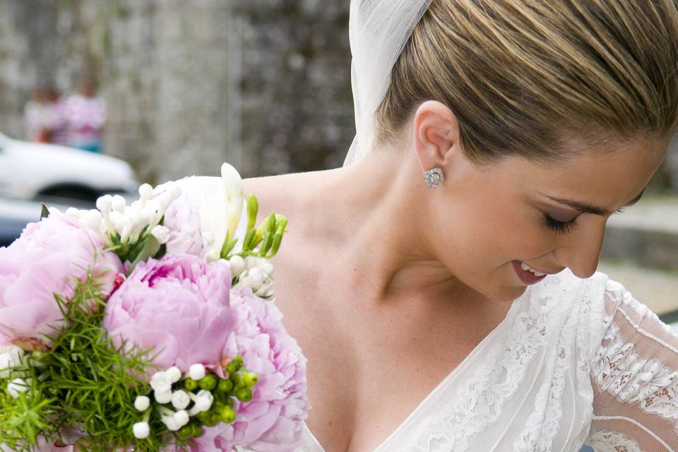 The bride arrival