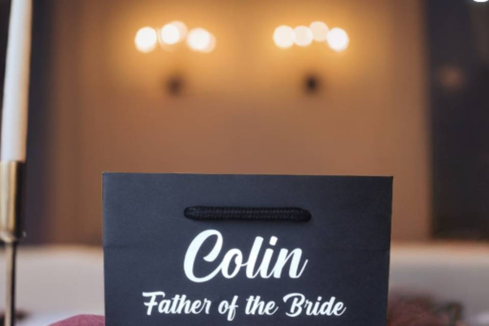 Father of the bride gift bag