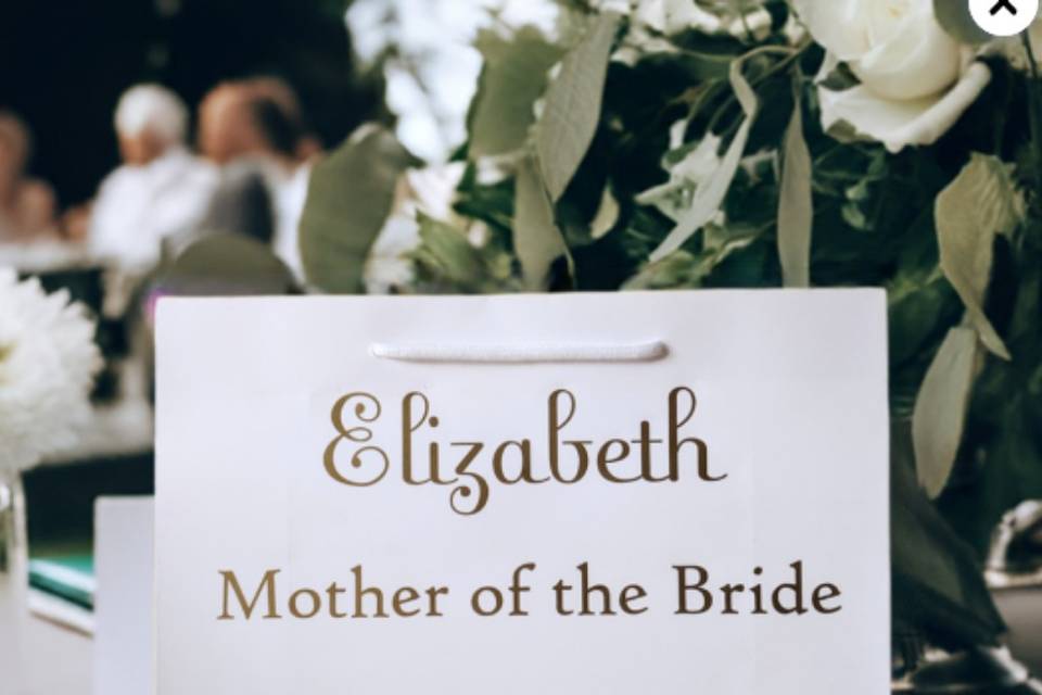 Mother of the bride gift bag