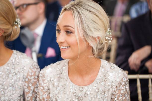 Smiling bridesmaid