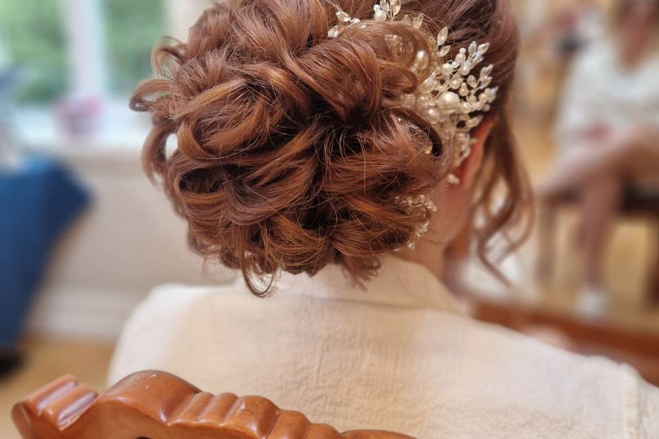 Bridal hair up