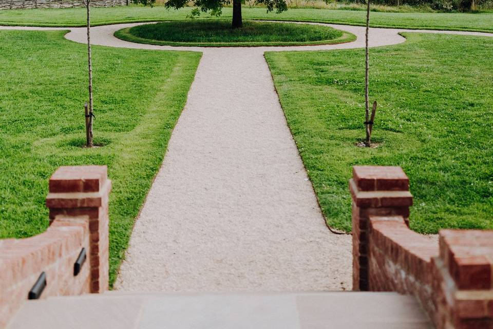 Entrance to outdoor ceremony