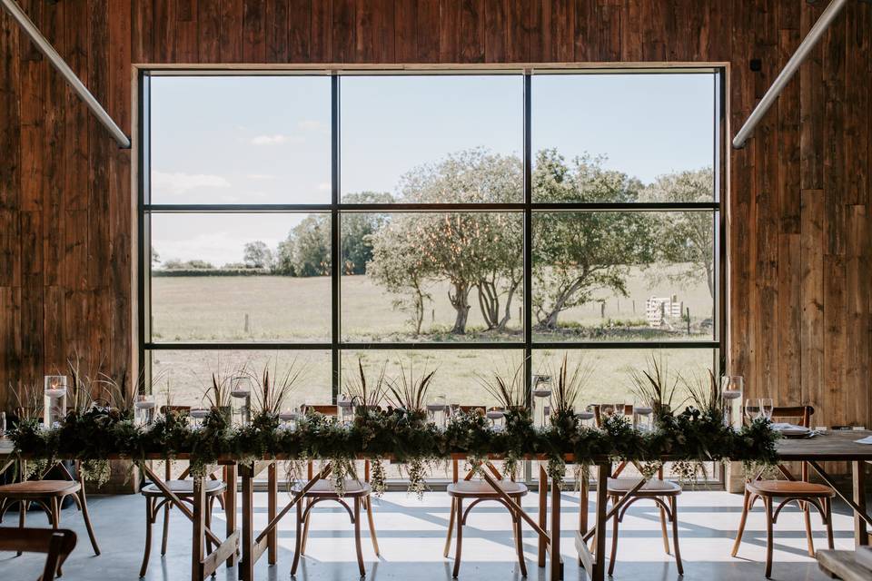 Cow Shed Top Table Window