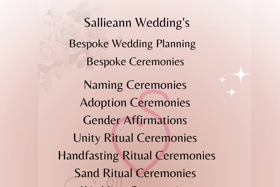 Sallieann Weddings & Civil Celebrant