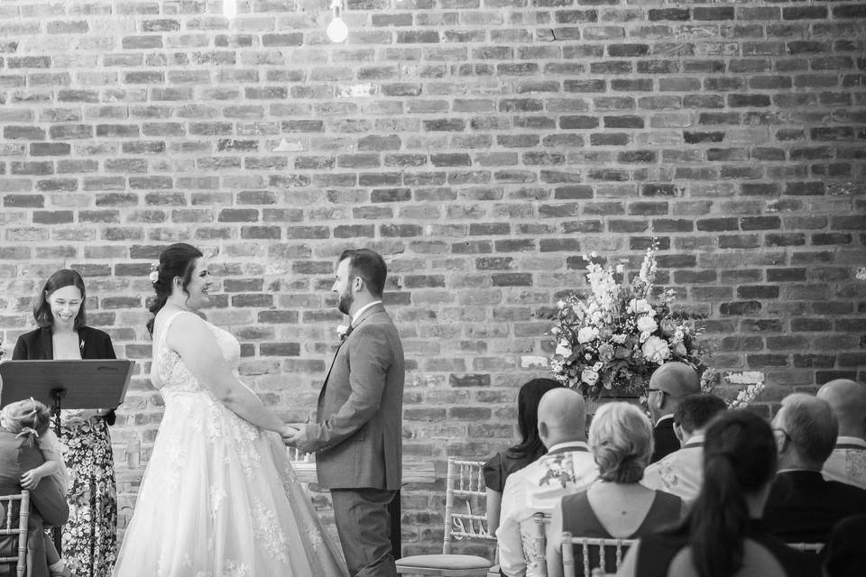 Wedding vows in the Wolds