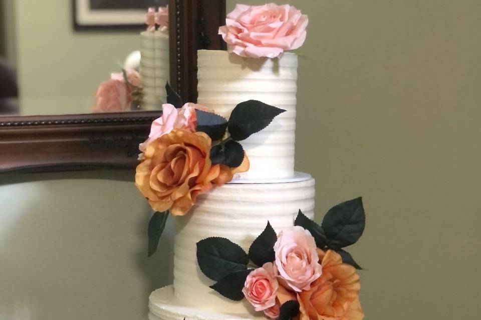 Buttercream wedding cake