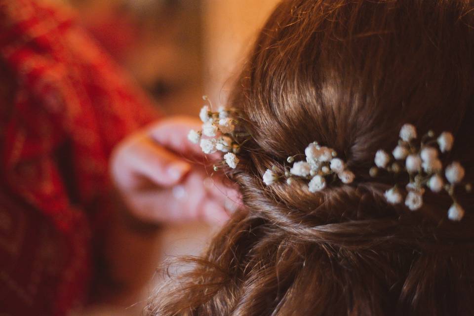 Bridal hair