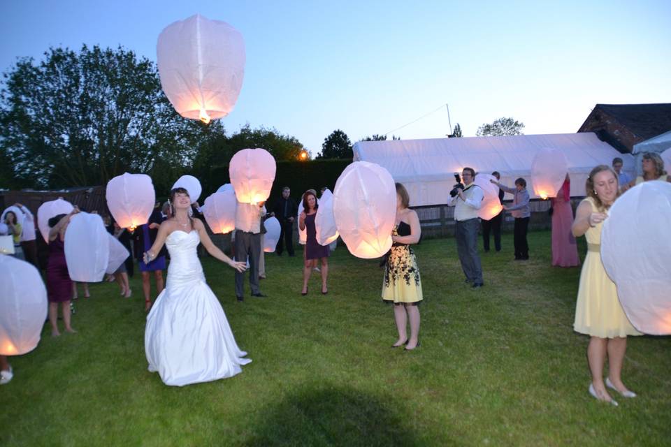Outside Large Marquee