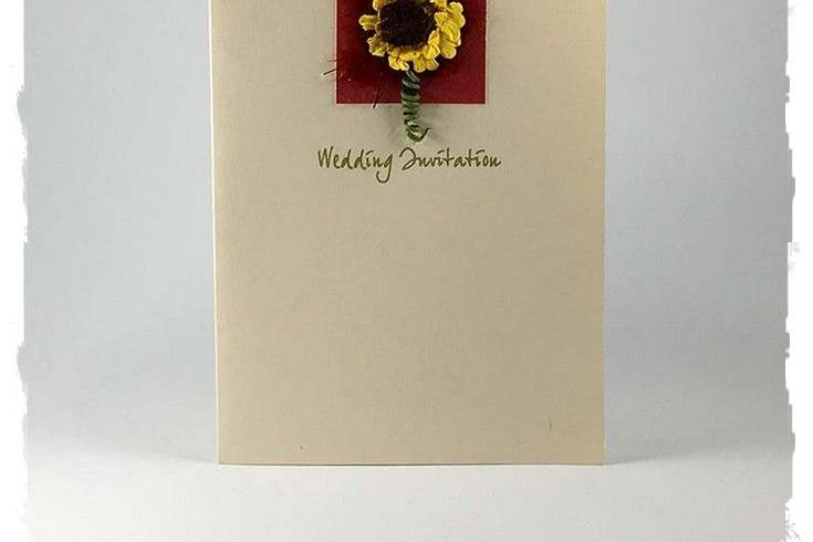 Sunflower place card
