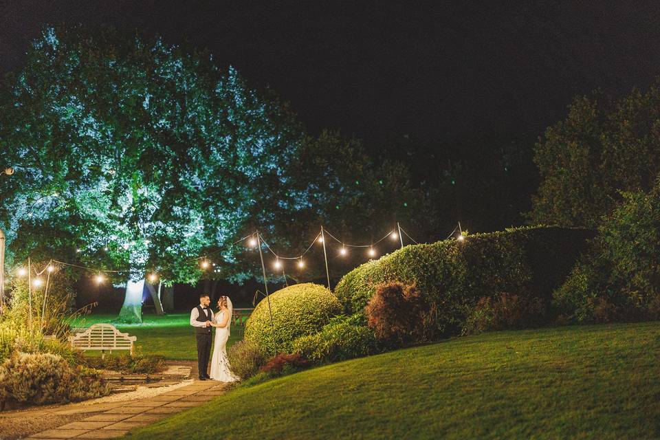 Gardens at night