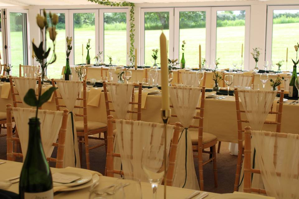 Long Banquet Style Tables