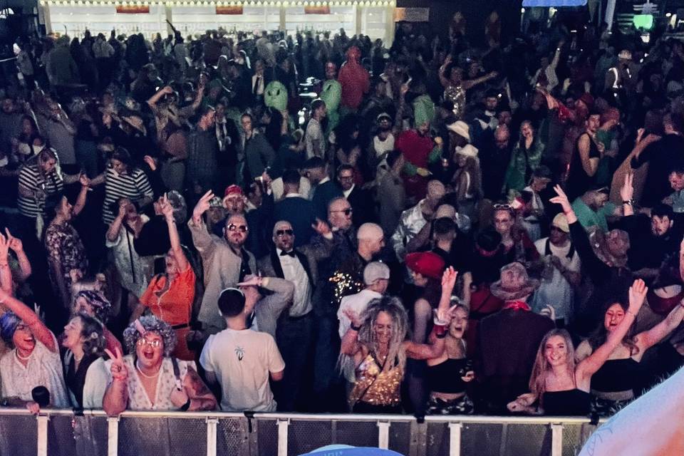 Up on stage