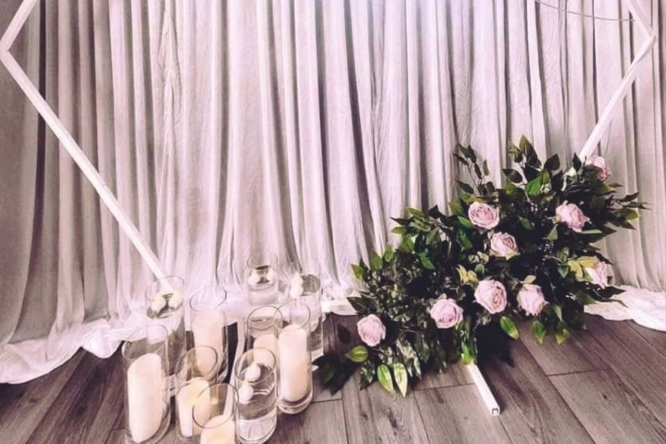 Backdrop frame
