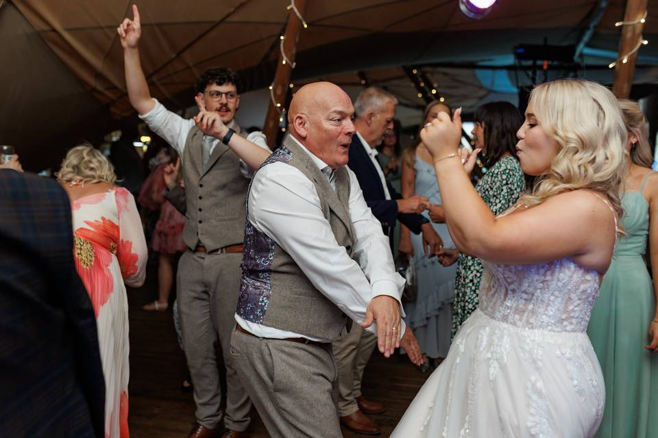 When the song hits.