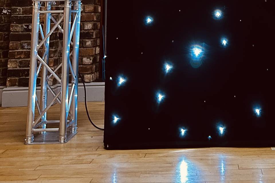 Starlit booth