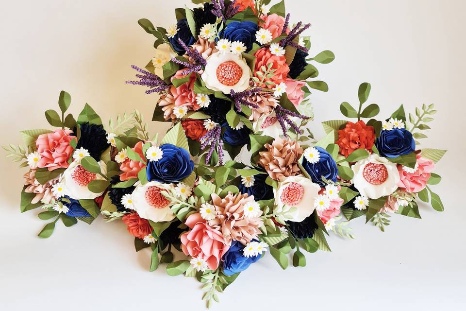 Wedding bouquets set