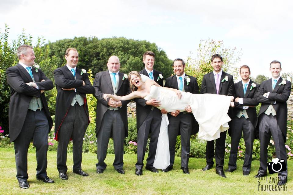 Bride, Groom, Groomsmen