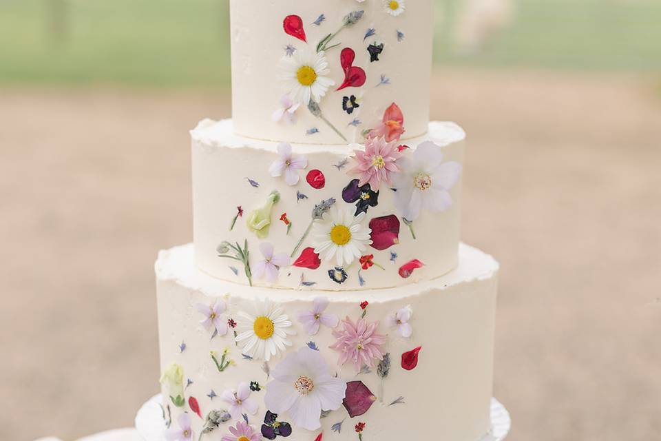 Pressed and edible flowers