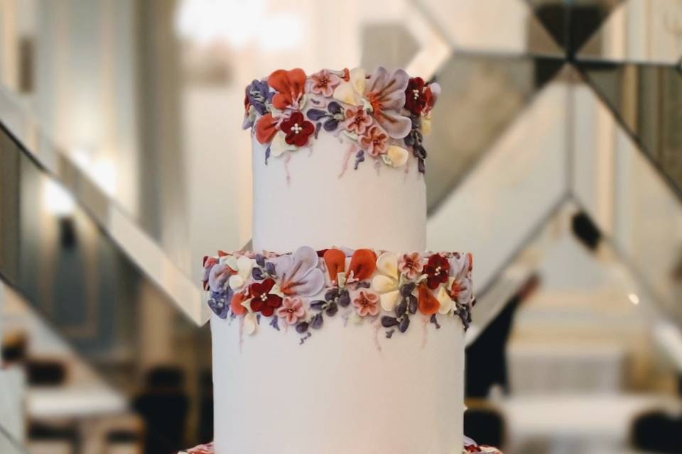 Royal Icing Flower Cake