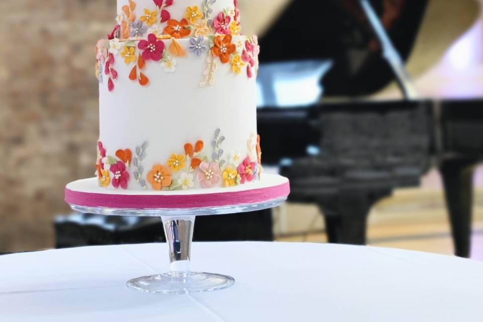 Vibrant Modern Wedding Cake