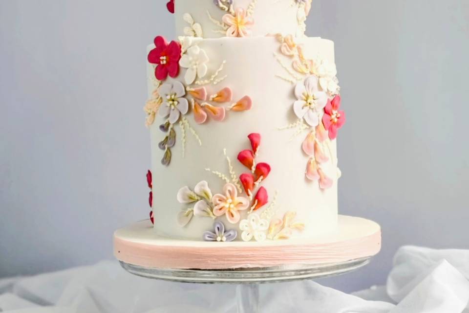 Vintage Embroidery Cake