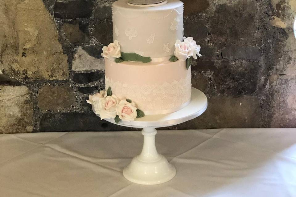 Fondant with Sugar Flowers