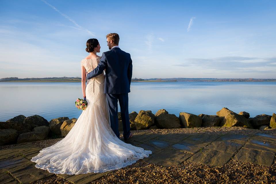 Bride & Groom by the Water