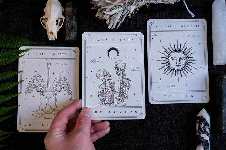 3 Piece Tarot Spread Invites