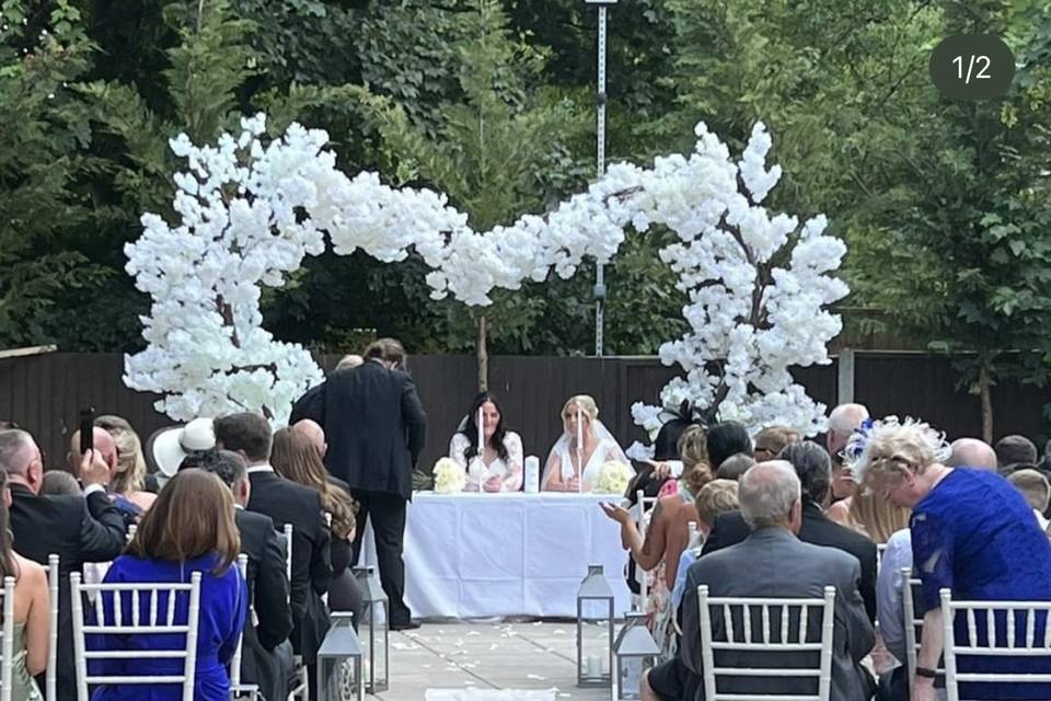 Outdoor ceremony