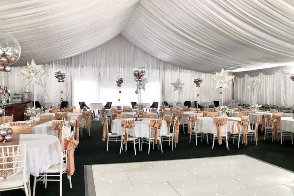 Marquee with dancefloor