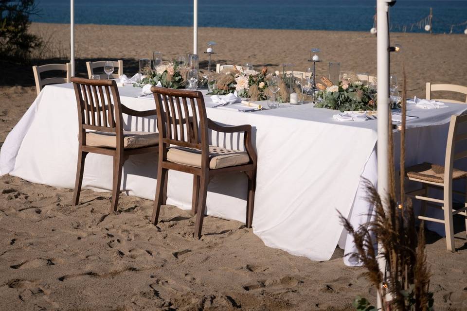 Small wedding table